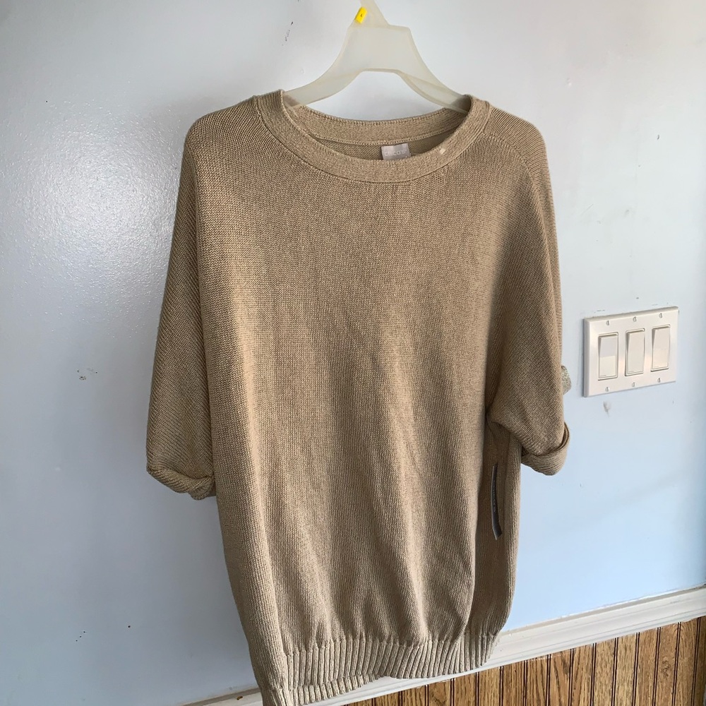 Cozy Tan Knit Sweater